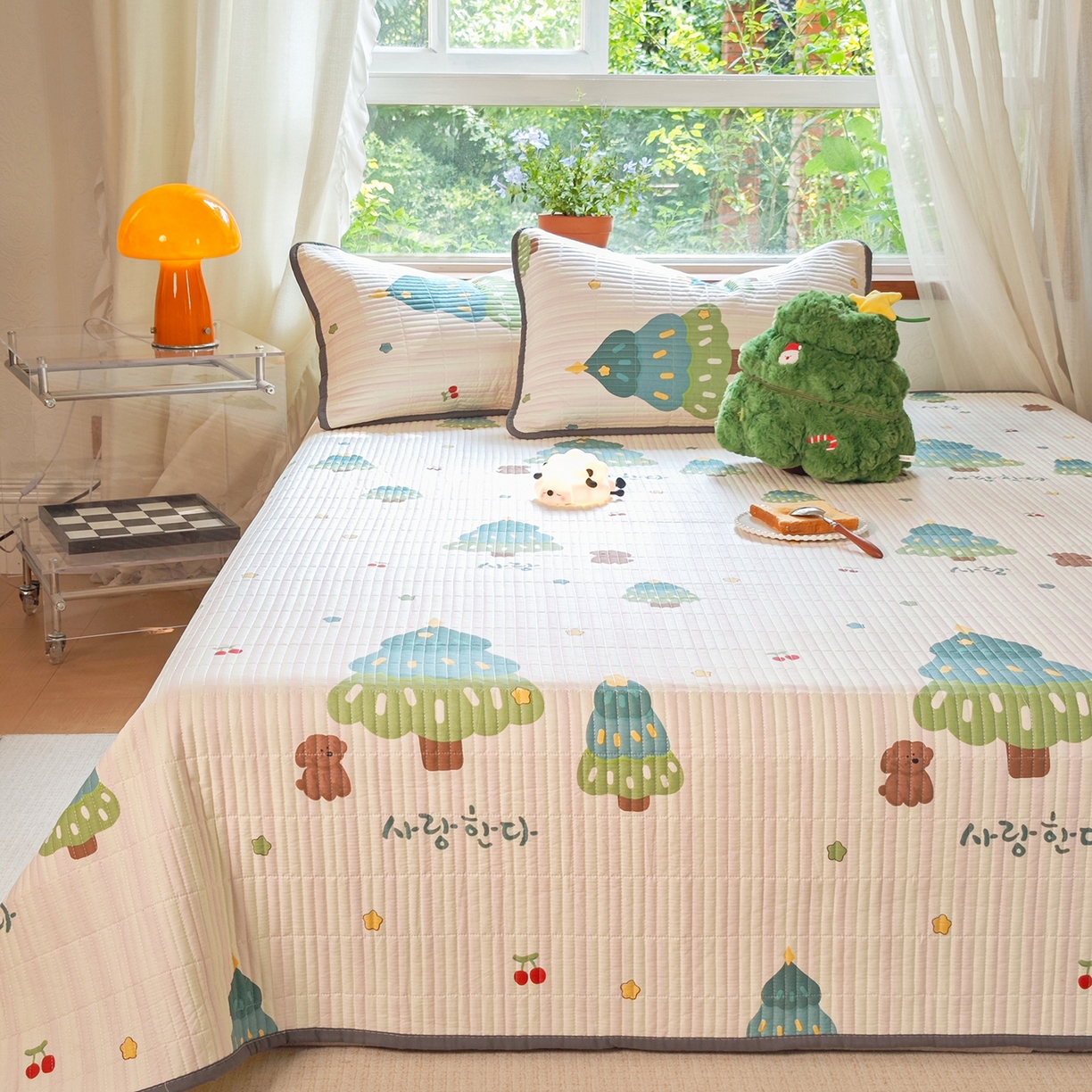 91家纺网 家纺一手货源 找家纺 （总）鑫喜莱家纺 2025新款13372全棉纯棉床盖三件套-萌趣森林,萌趣森林-风格二,萌趣森林-风格一,包装（仅展示不支持下单）