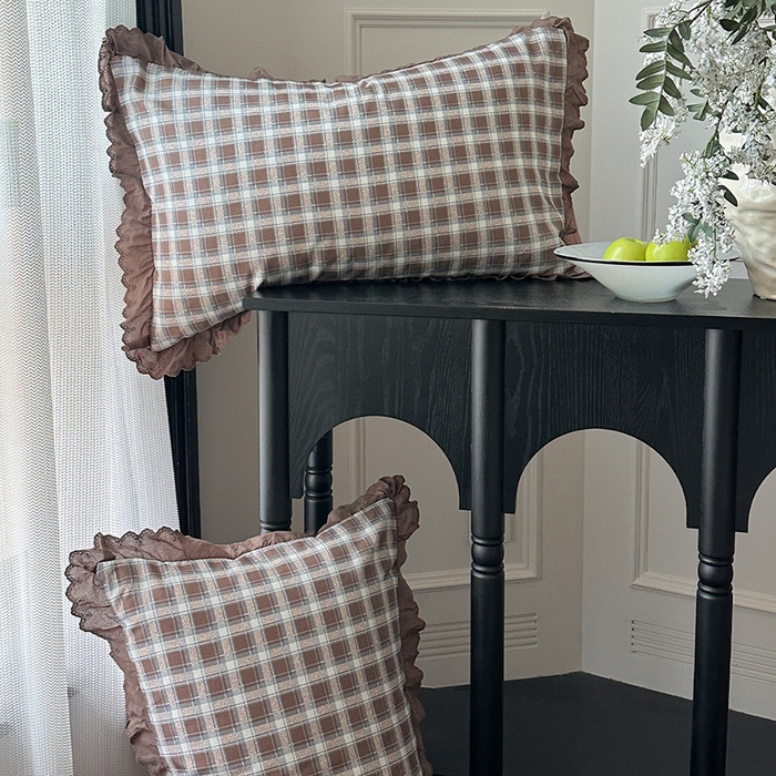 91家纺网 家纺一手货源 找家纺 三朵家纺 2025新款秋冬全棉纯棉加厚磨毛法式花边四件套 魅影