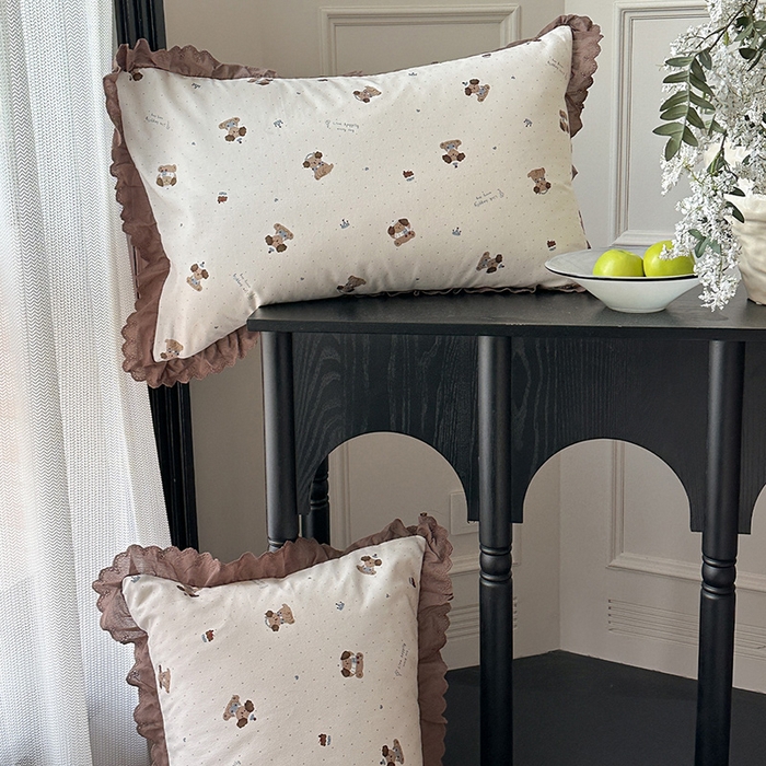 91家纺网 家纺一手货源 找家纺 三朵家纺 2025新款秋冬全棉纯棉加厚磨毛法式花边四件套 朝花夕拾