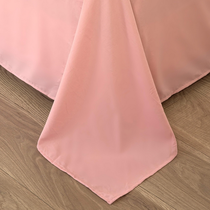 91家纺网 家纺一手货源 找家纺 梦莱家纺 2025新款水洗棉印花单品床笠 双心漫旅