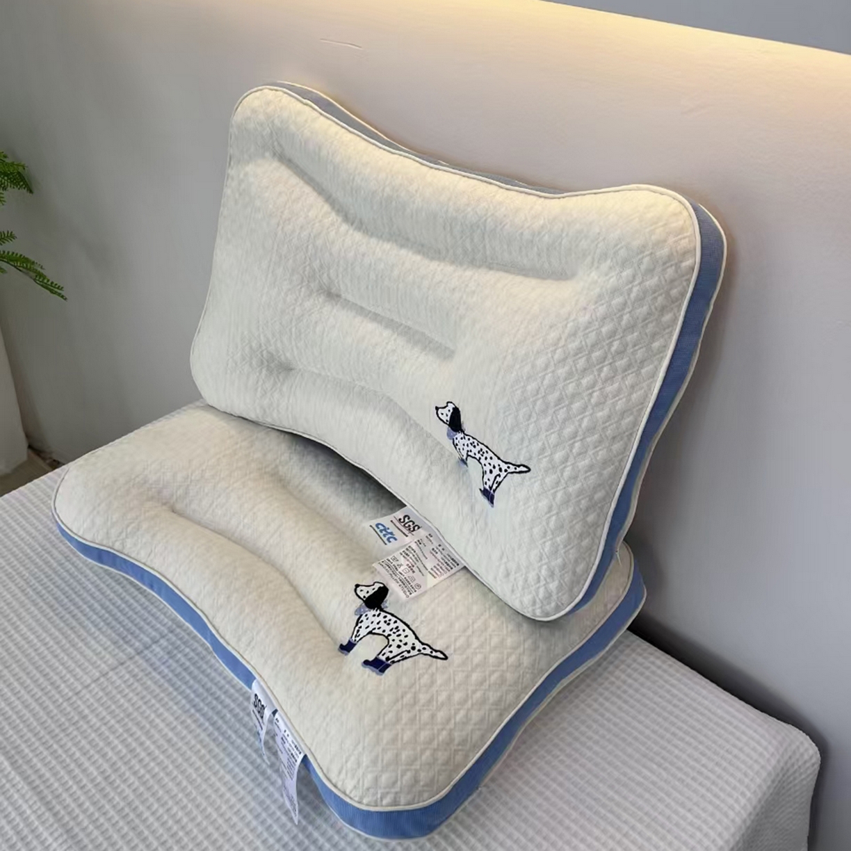 91家纺网 家纺一手货源 找家纺 （总）永乐枕芯 2025新款儿童枕卡通针织小狗枕芯护颈枕学生枕枕头枕芯