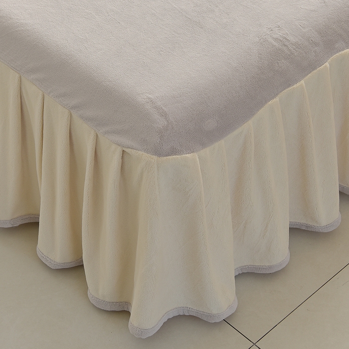 91家纺网 家纺一手货源 找家纺 （总）鑫喜莱家纺 2025新款刺绣双层花边牛奶绒四件套（注意控价 标准尺寸156元，实际售价不得低于控价的价格)