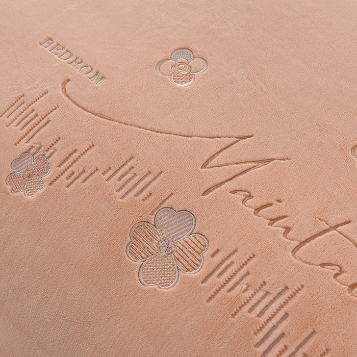 91家纺网 家纺一手货源 找家纺 鑫喜莱家纺 2025新款刺绣双层花边牛奶绒四件套（注意控价 标准尺寸156元，实际售价不得低于控价的价格) 清雅-暖玉