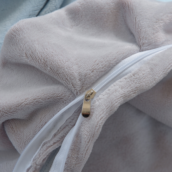 91家纺网 家纺一手货源 找家纺 鑫喜莱家纺 2025新款刺绣双层花边牛奶绒四件套（注意控价 标准尺寸156元，实际售价不得低于控价的价格) 花韵-天蓝