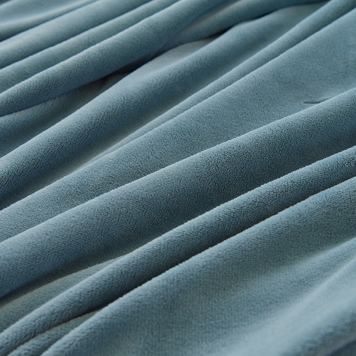 91家纺网 家纺一手货源 找家纺 鑫喜莱家纺 2025新款刺绣双层花边牛奶绒四件套（注意控价 标准尺寸156元，实际售价不得低于控价的价格) 花韵-宾利蓝