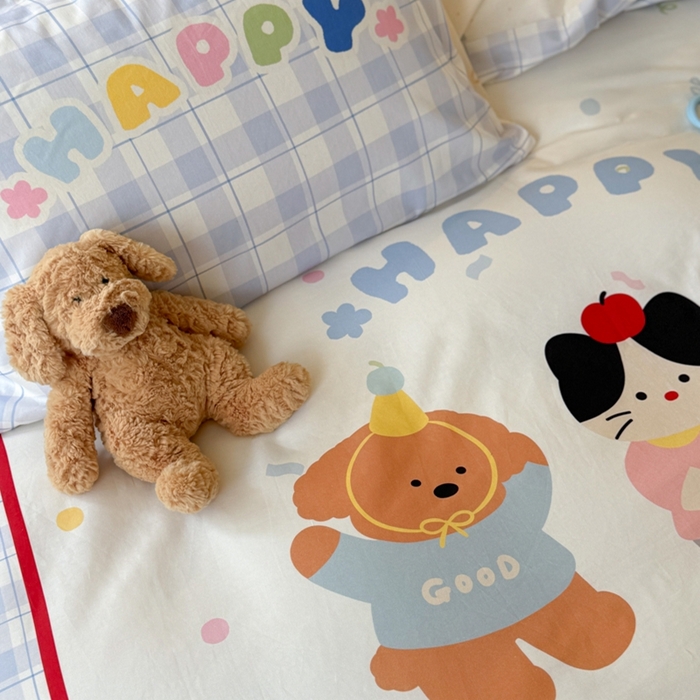 91家纺网 家纺一手货源 找家纺 寐居家纺 2025新款亲肤舒适全棉纯棉数码大阪印花四件套 小伙伴