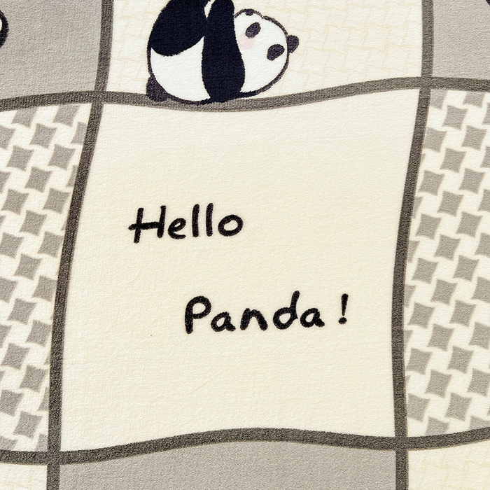 91家纺网 家纺一手货源 找家纺 富馨莱2025年新款牛奶绒印花床笠 熊猫皮皮