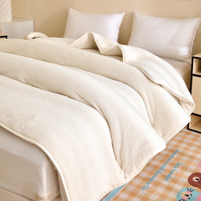 91家纺网 家纺一手货源 找家纺 （总）猎鹿人家纺 2025新款鱼鳞网新疆棉花被芯被子冬被春秋被学生宿舍加厚被褥子四季通用