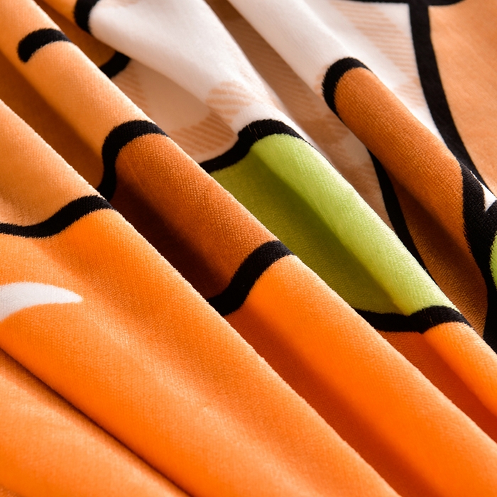 91家纺网 家纺一手货源 找家纺 馨梦缘2025新款爆款高克重印花牛奶绒法莱绒学生三件套 卡皮巴拉