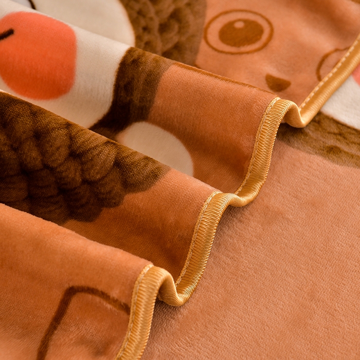 91家纺网 家纺一手货源 找家纺 馨梦缘2025新款爆款高克重印花牛奶绒法莱绒学生三件套 拉咕咕