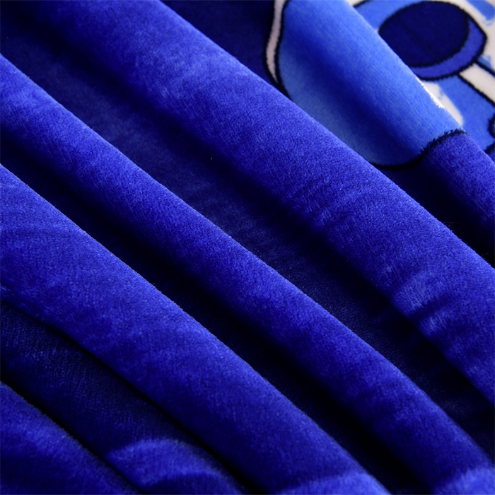 91家纺网 家纺一手货源 找家纺 馨梦缘2025新款爆款高克重印花牛奶绒法莱绒学生三件套 宇航员