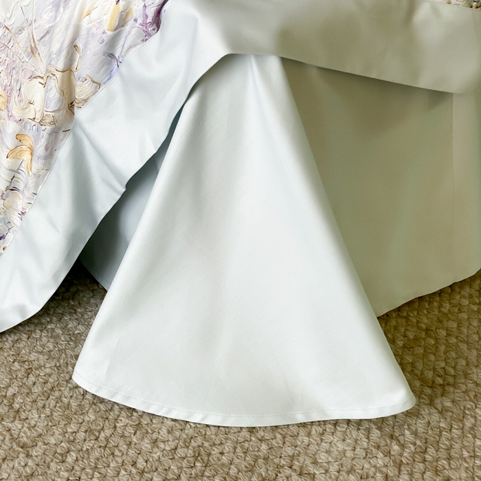 91家纺网 家纺一手货源 找家纺 云栖家居 2025全棉纯棉长绒棉纯棉A类50支数码印花系列四件套-春园 魔幻甜心-蓝