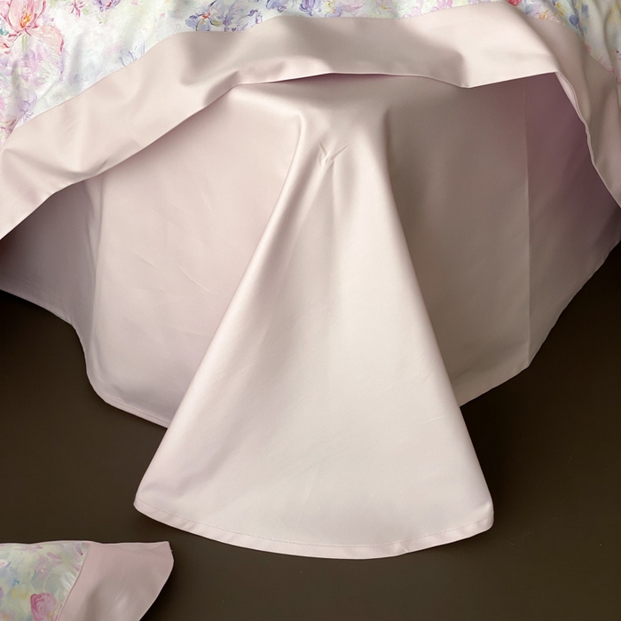 91家纺网 家纺一手货源 找家纺 云栖家居 2025全棉纯棉长绒棉纯棉A类50支数码印花系列四件套-春园 奇妙城堡-紫