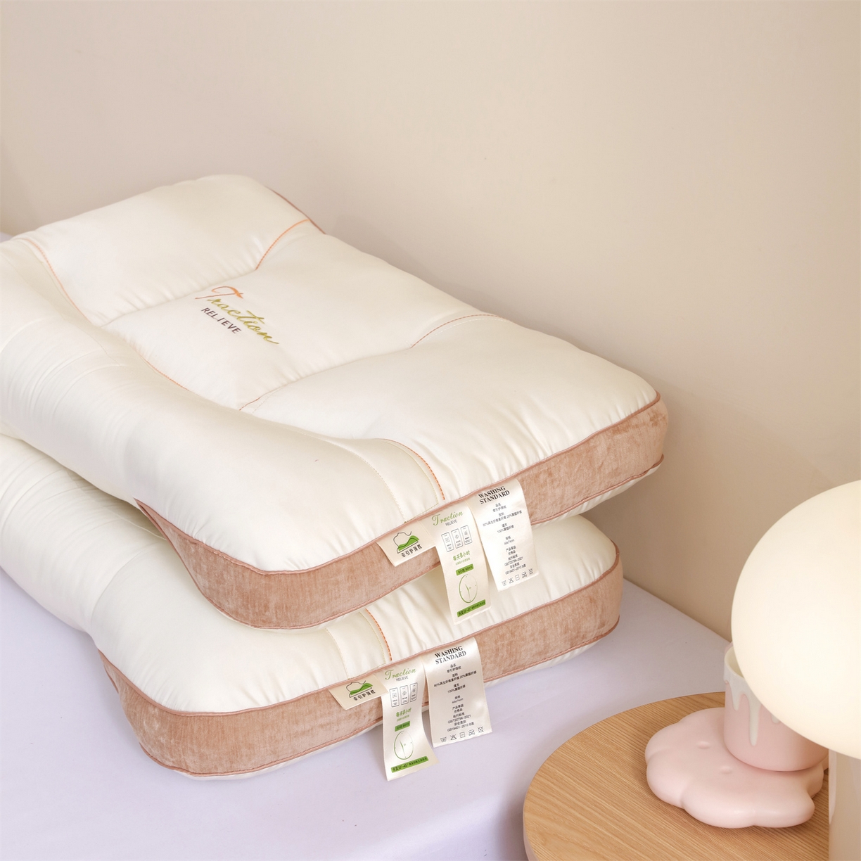 91家纺网 家纺一手货源 找家纺 （总）麦肯锡 2025新款按摩分区护颈枕