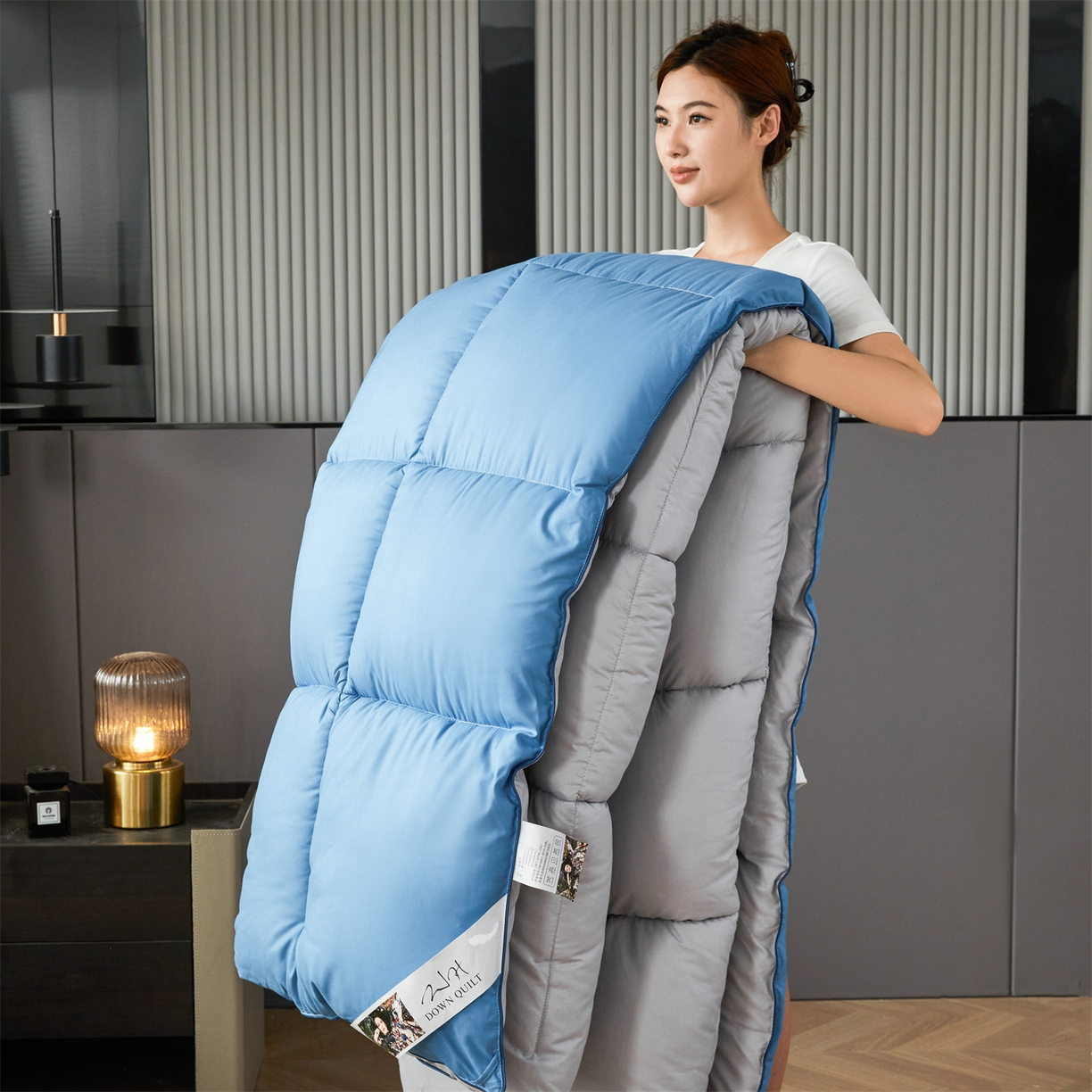 91家纺网 家纺一手货源 找家纺 （总）2025新款羽丝被冬被子被芯大豆被春秋子母被夏被学生单人直播热款