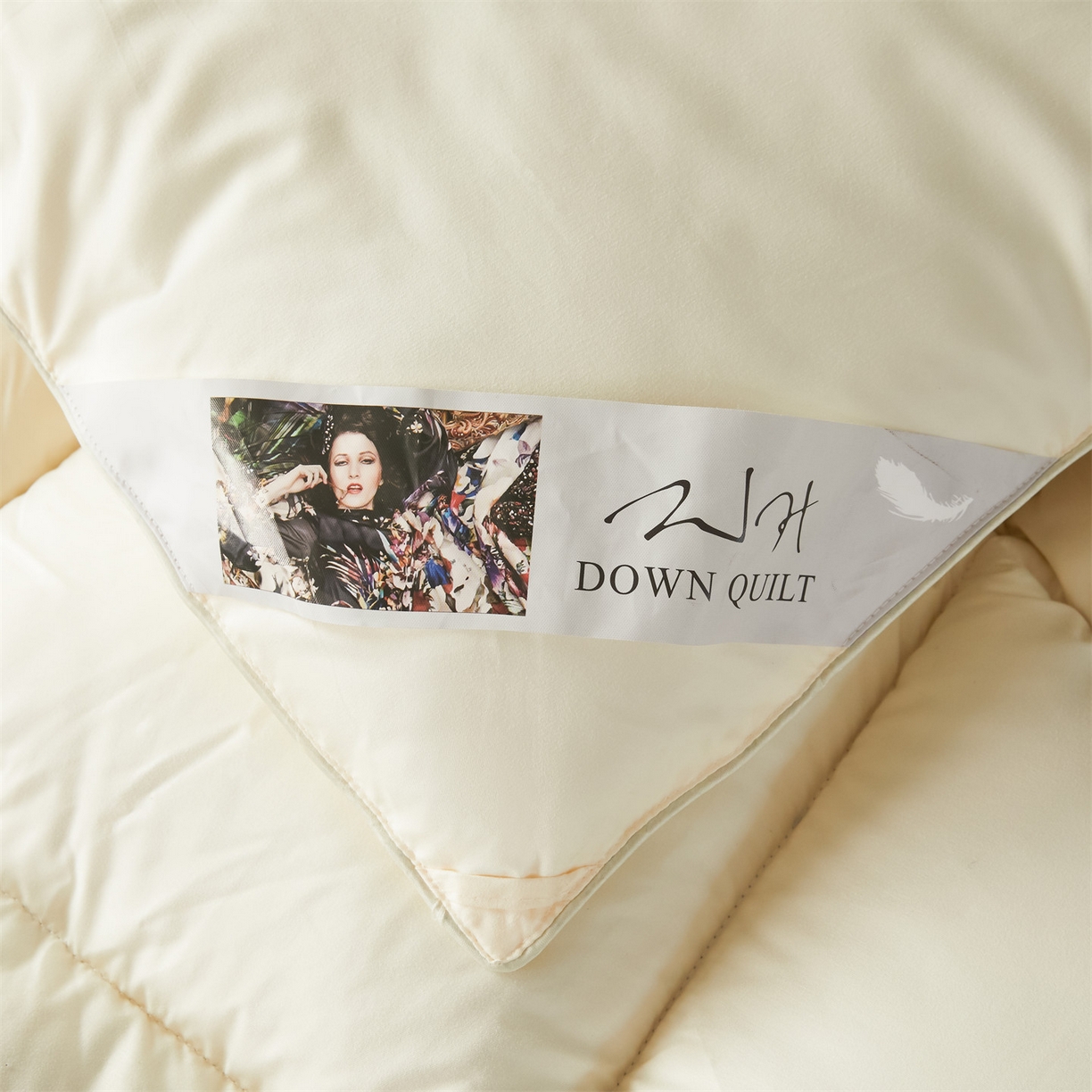 91家纺网 家纺一手货源 找家纺 2025新款羽丝被冬被子被芯大豆被春秋子母被夏被学生单人直播热款 米黄