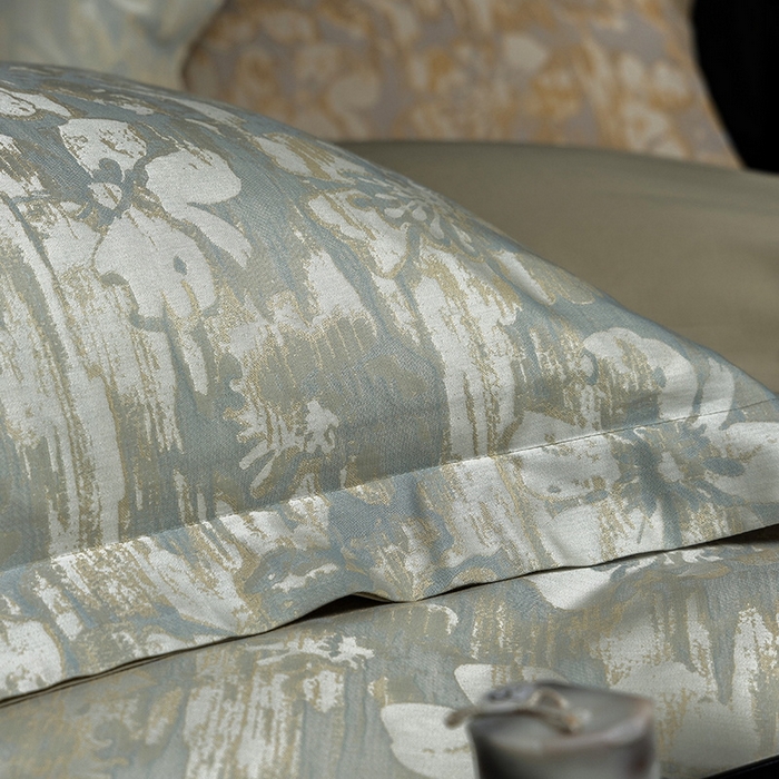 91家纺网 家纺一手货源 找家纺 立奥被业 2025新款天丝棉色织大提花四件套 风吹花季-绿