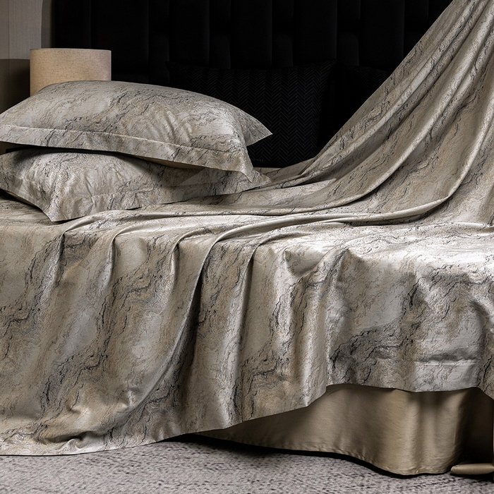 91家纺网 家纺一手货源 找家纺 立奥被业 2025新款天丝棉色织大提花四件套 魅丽之城-金