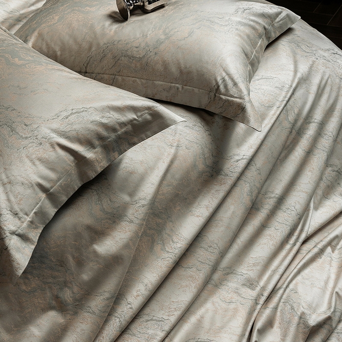 91家纺网 家纺一手货源 找家纺 立奥被业 2025新款天丝棉色织大提花四件套 魅丽之城-绿