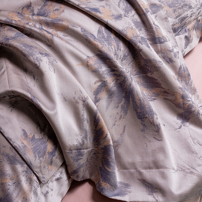 91家纺网 家纺一手货源 找家纺 立奥被业 2025新款天丝棉色织大提花四件套 烟花粉