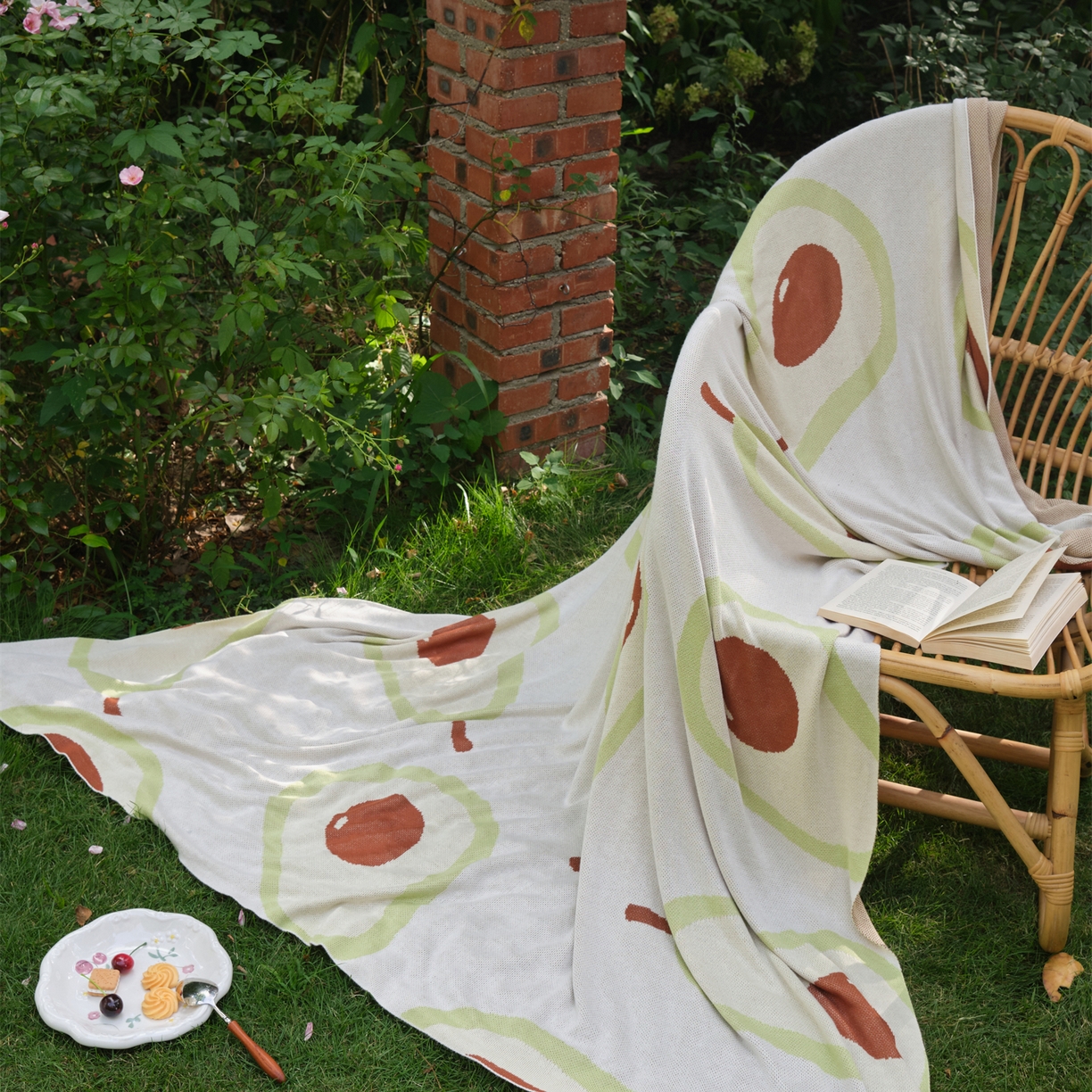 91家纺网 家纺一手货源 找家纺 （总）暖绵绵家纺 2025新款竹纤维牛油果毛毯-艾维卡