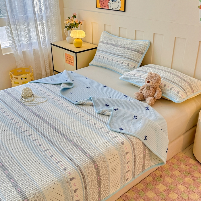 91家纺网 家纺一手货源 找家纺 （总）岚吉家纺 2025新款全棉133*72宝宝绒棉加绒一面纯棉一面牛奶绒双面可用单床盖学生床床垫 床盖单件