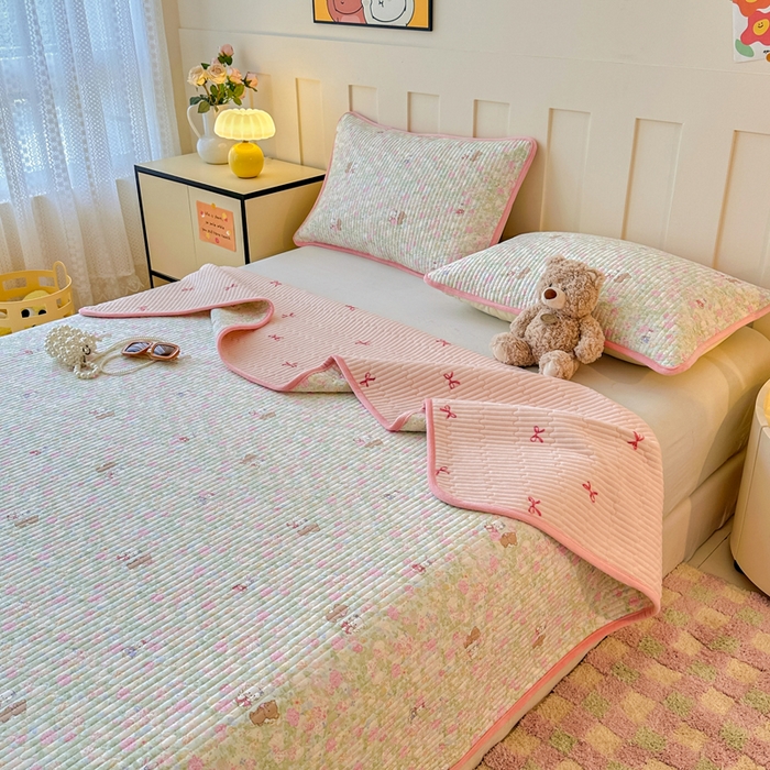 91家纺网 家纺一手货源 找家纺 （总）岚吉家纺 2025新款全棉133*72宝宝绒棉加绒一面纯棉一面牛奶绒双面可用单床盖学生床床垫 床盖单件