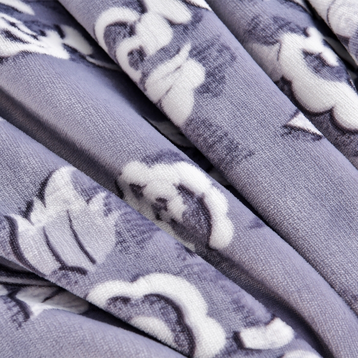 91家纺网 家纺一手货源 找家纺 新8.5-9.5斤法莱绒四件套珊瑚牛奶金貂绒四件套床裙 繁花