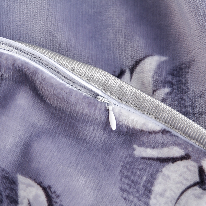 91家纺网 家纺一手货源 找家纺 新8.5-9.5斤法莱绒四件套珊瑚牛奶金貂绒四件套床裙 繁花