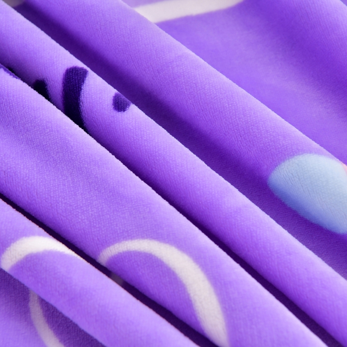 91家纺网 家纺一手货源 找家纺 新8.5-9.5斤法莱绒四件套珊瑚牛奶金貂绒四件套床裙 菲菲兔