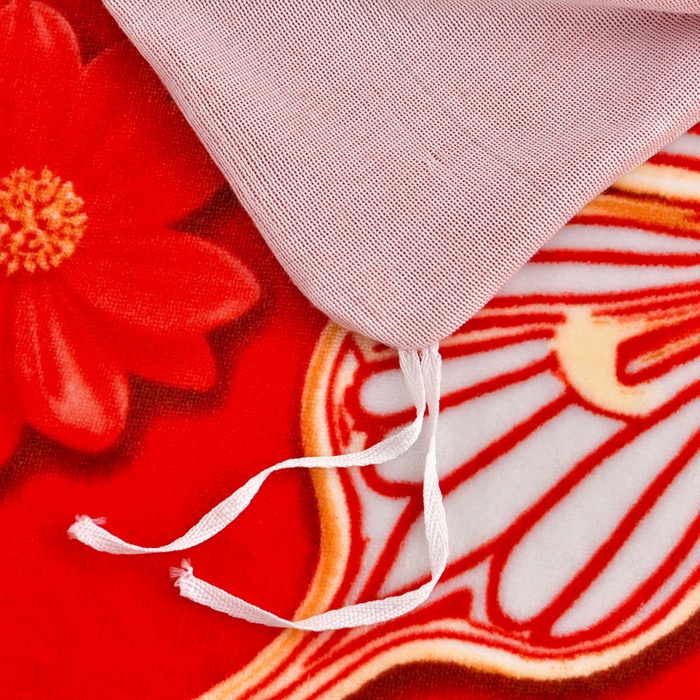 91家纺网 家纺一手货源 找家纺 新8.5-9.5斤法莱绒四件套珊瑚牛奶金貂绒四件套床裙 琉璃蝶梦