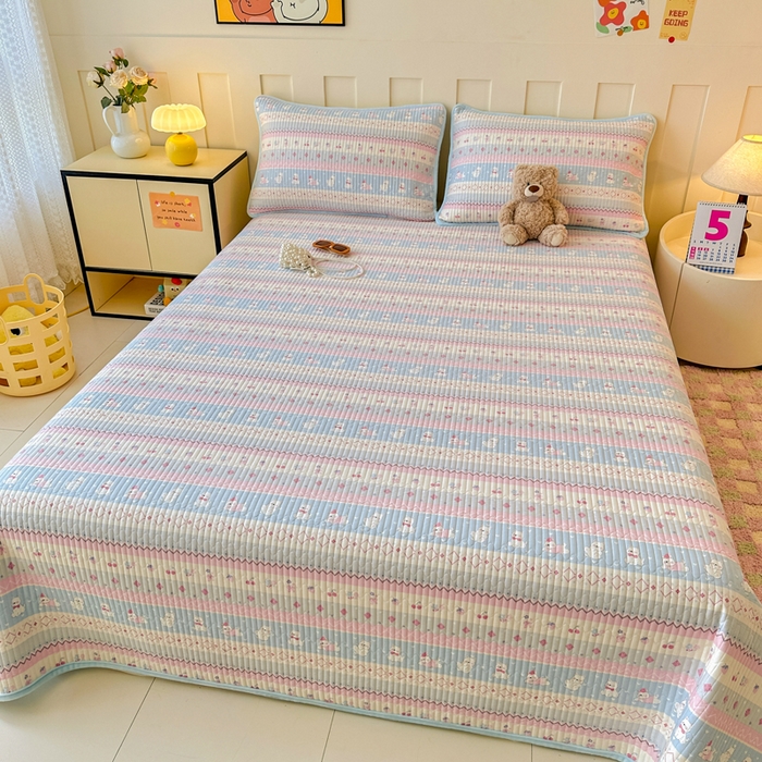 91家纺网 家纺一手货源 找家纺 岚吉家纺 2025新款全棉133*72宝宝绒棉加绒一面纯棉一面牛奶绒双面可用单床盖学生床床垫 床盖单件 小狗笔记