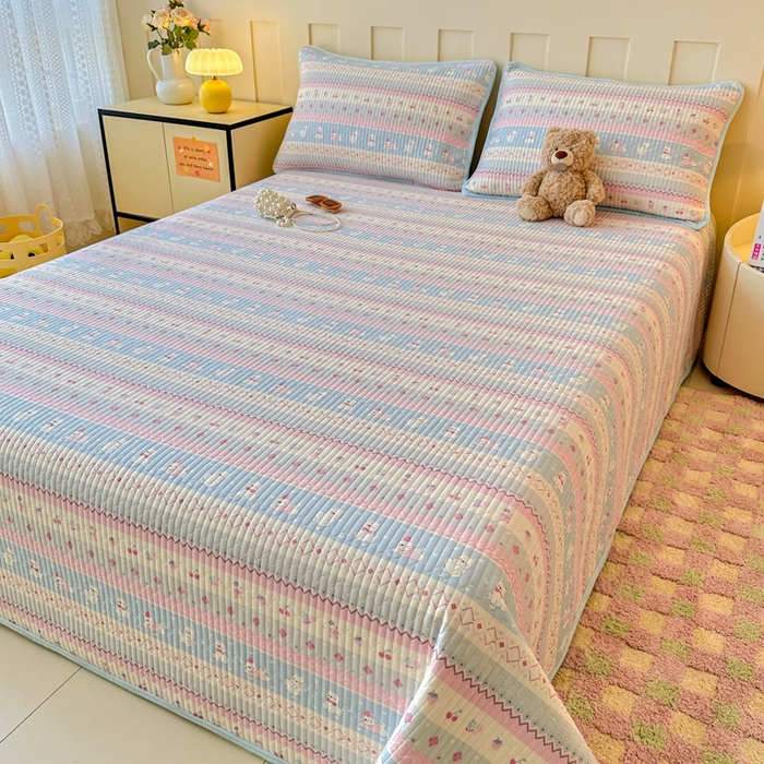 91家纺网 家纺一手货源 找家纺 岚吉家纺 2025新款全棉133*72宝宝绒棉加绒一面纯棉一面牛奶绒双面可用单床盖学生床床垫 床盖单件 小狗笔记