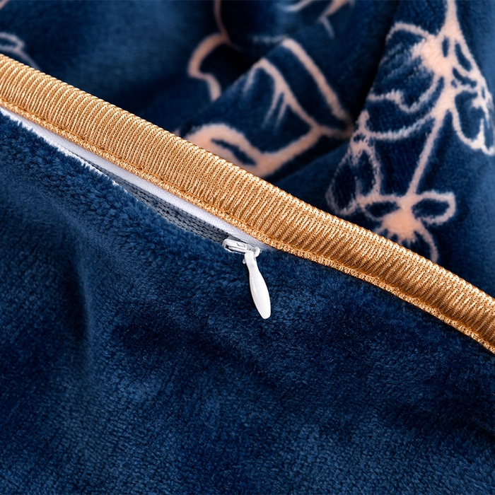 91家纺网 家纺一手货源 找家纺 新8.5-9.5斤法莱绒四件套珊瑚牛奶金貂绒四件套床裙 欧式风情