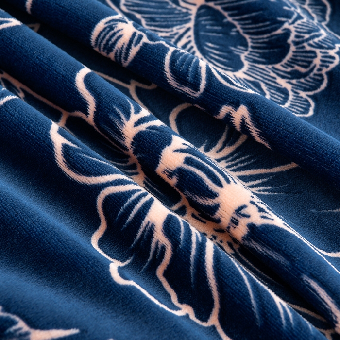 91家纺网 家纺一手货源 找家纺 新8.5-9.5斤法莱绒四件套珊瑚牛奶金貂绒四件套床裙 欧式风情