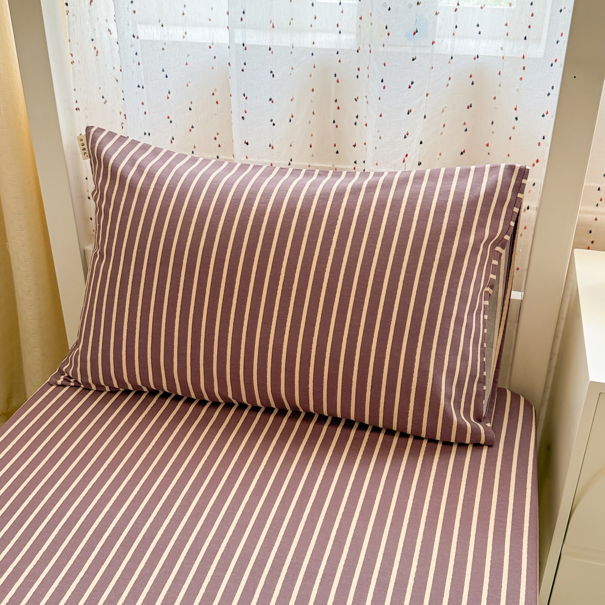 91家纺网 家纺一手货源 找家纺 （总）简宜家居（朝初家纺） 2025新款全棉纯棉磨毛加厚A版学生床笠单品床笠单件单床笠-线素系列