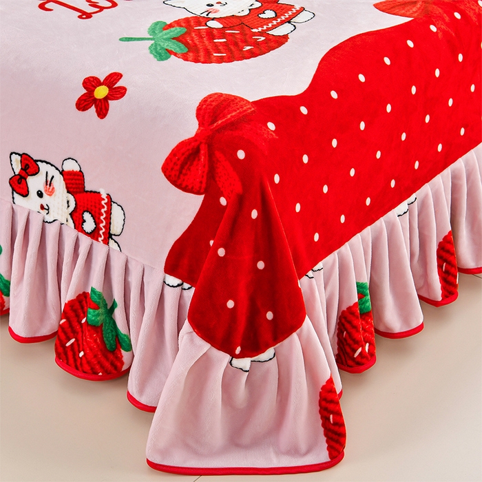 91家纺网 家纺一手货源 找家纺 （总 ）新8.5-9.5斤法莱绒四件套珊瑚牛奶金貂绒四件套床裙