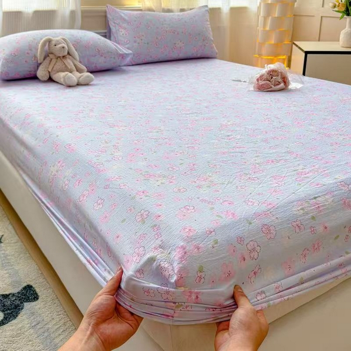 91家纺网 家纺一手货源 找家纺 （总）佑佳家纺2025新款A类高克重水洗棉床笠