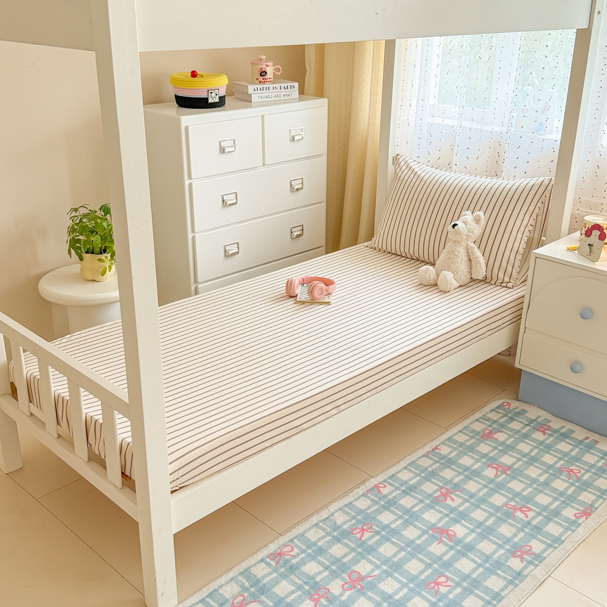 91家纺网 家纺一手货源 找家纺 简宜家居（朝初家纺） 2025新款全棉纯棉磨毛加厚A版学生床笠单品床笠单件单床笠-线素系列 线素-灰