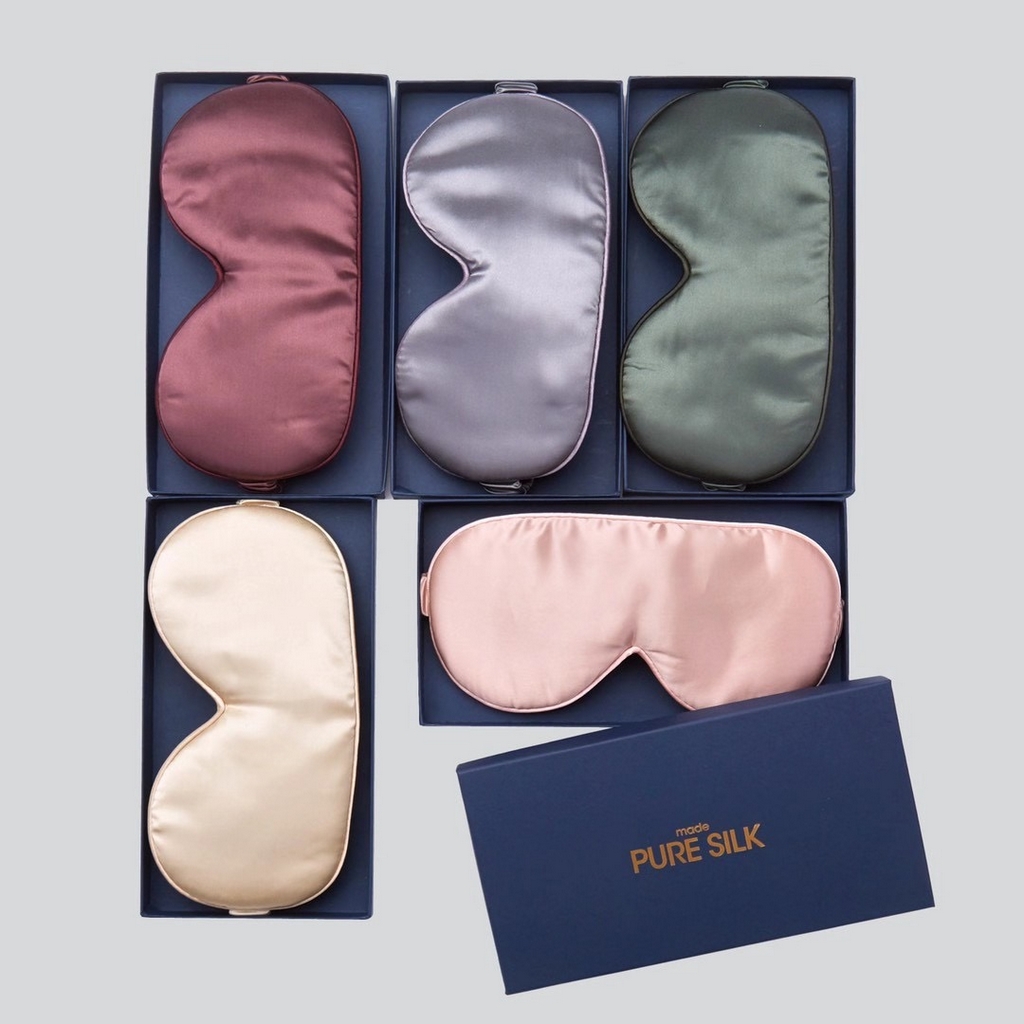 91家纺网 家纺一手货源 找家纺 蚕云阁蚕丝家居 2025新款真丝眼罩 组合图 一个