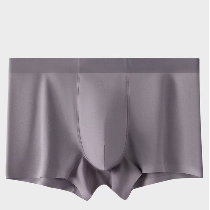 蚕云阁蚕丝家居 2025新款男士真丝无痕内裤 深灰