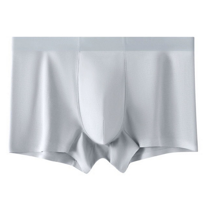 91家纺网 家纺一手货源 找家纺 蚕云阁蚕丝家居 2025新款男士真丝无痕内裤 浅灰