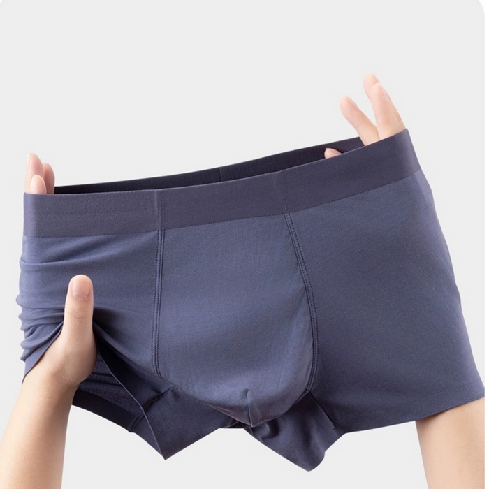 蚕云阁蚕丝家居 2025新款男士真丝无痕内裤 藏蓝