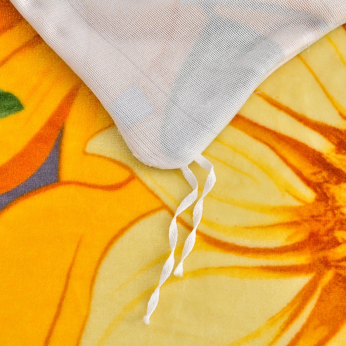 91家纺网 家纺一手货源 找家纺 新8.5-9.5斤法莱绒四件套珊瑚牛奶金貂绒四件套床裙 向阳花开