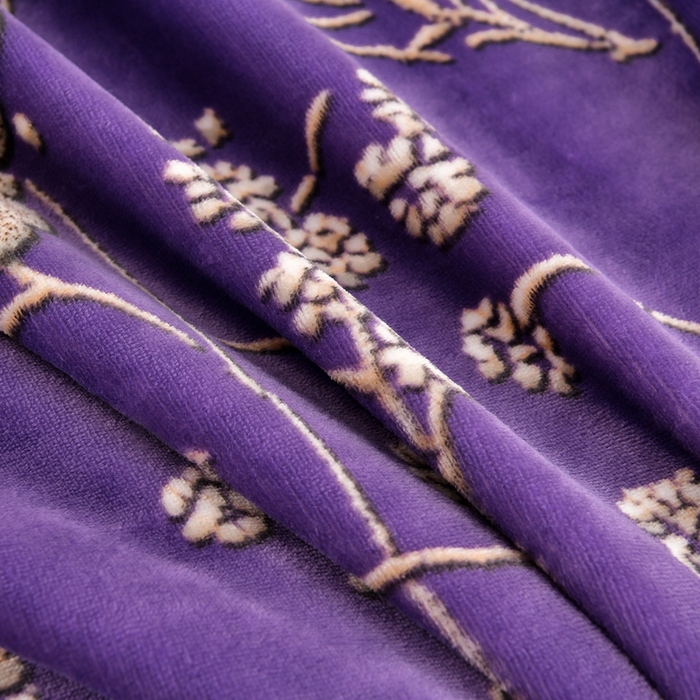 91家纺网 家纺一手货源 找家纺 新8.5-9.5斤法莱绒四件套珊瑚牛奶金貂绒四件套床裙 幸福花开