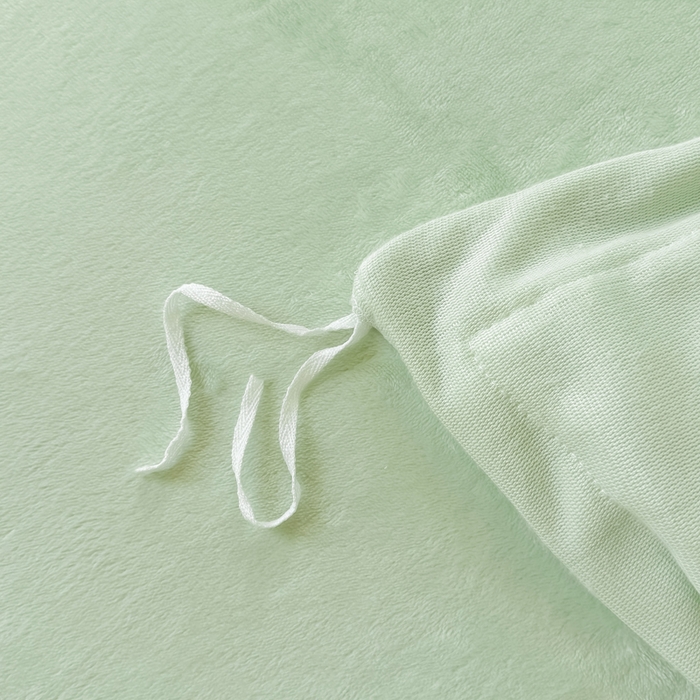 91家纺网 家纺一手货源 找家纺 锦格家纺 2025新款牛奶绒刺绣四件套-瑟兰蝶 瑟兰蝶-水绿