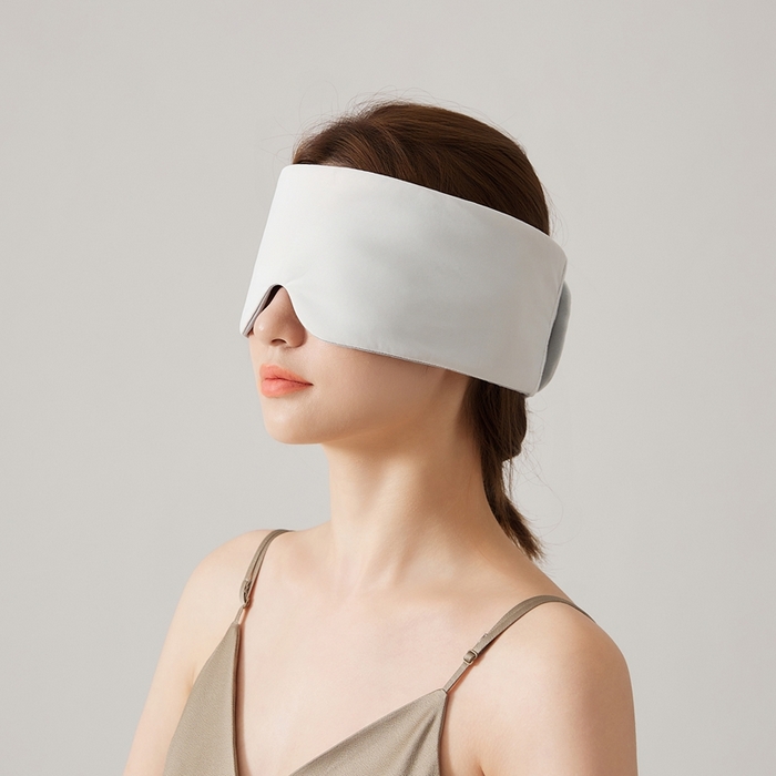 91家纺网 家纺一手货源 找家纺 境月枕芯坊 2025新款草本深睡眼罩 本草深睡眼罩-高级灰 72x12cm/只