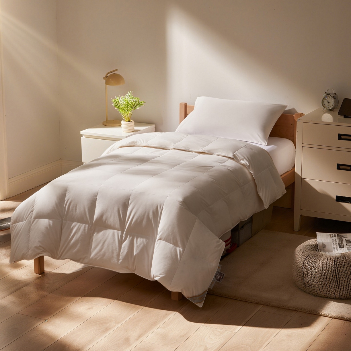 91家纺网 家纺一手货源 找家纺 （总）圣梦莱羽绒家纺 2025款新品跨境出海外贸专供羽绒被（订单）可定制填充重量（gsm）