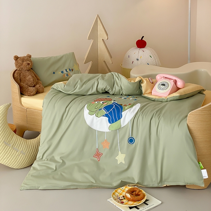 91家纺网 家纺一手货源 找家纺 （总）宝贝优选 2025年新款100支澳棉幼儿园学生三件套多件套