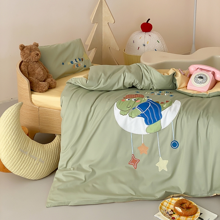 91家纺网 家纺一手货源 找家纺 （总）宝贝优选 2025年新款100支澳棉幼儿园学生三件套多件套